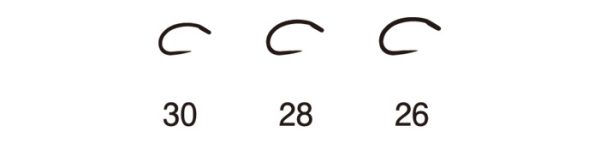 がまかつ | Gamakatsu - バーブレス ドライフライ カーブフック C12-BMラージアイ